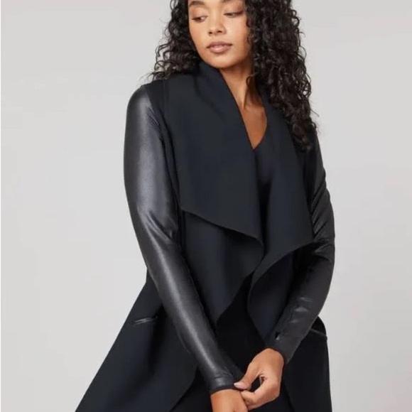SPANX Black Waterfall Jacket - Picture 1 of 3